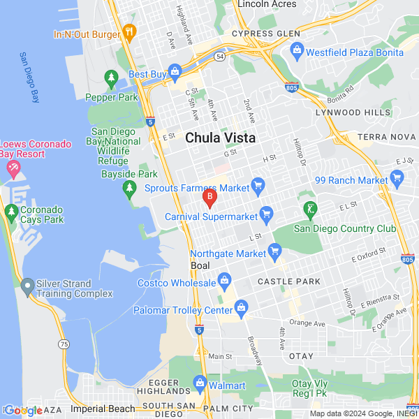 The Nielsen Firm - Tus Abogados de Accidentes location map: 669 Broadway suite 100, Chula Vista, California